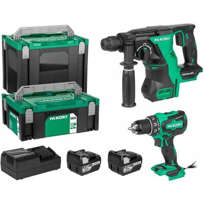Hikoki, Elektrowerkzeug Set, Combiset DS18DBSL + DH18DBL 2x 18 V 5,0 Ah + lader in HSC koffer - KC18DRBLWDZ Hikoki, Elektrowerkzeug Set, Combiset DS18DBSL + DH18DBL 2x 18 V 5,0 Ah + lader in HSC koffer - KC18DRBLWDZ