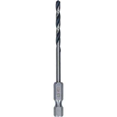 Bosch Professional Zubehör, Bohrereinsatz, Metal HSS HEX PointTeQ Spiralbohrer, 3,5x39x79mm (3,5 Millimeter) Bosch Professional Zubehör, Bohrereinsatz, Metal HSS HEX PointTeQ Spiralbohrer, 3,5x39x79mm (3,5 Millimeter)