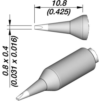 JBC Lötspitze Serie C245E, C245159E/0,8 x 0,4 mm, Meisselform (Lötspitze), Lötgerät Zubehör JBC Lötspitze Serie C245E, C245159E/0,8 x 0,4 mm, Meisselform (Lötspitze), Lötgerät Zubehör