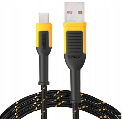 DeWalt Kabel USB USB-A - USB-C 1.2 m Czarny (DXMA131-1361-DWG) (1.20 m), USB Kabel DeWalt Kabel USB USB-A - USB-C 1.2 m Czarny (DXMA131-1361-DWG) (1.20 m), USB Kabel
