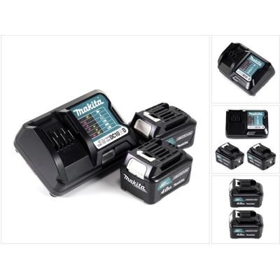Makita, Werkzeugakku + Ladegerät, Power Source Kit 12V mit 2x BL1041B Akku 4,0Ah + DC10WD Ladegerät (12 V) Makita, Werkzeugakku + Ladegerät, Power Source Kit 12V mit 2x BL1041B Akku 4,0Ah + DC10WD Ladegerät (12 V)