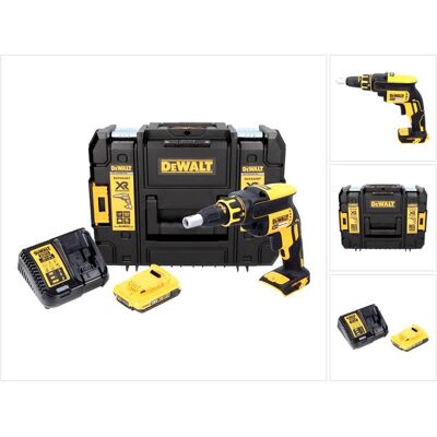 DeWalt, Bohrmaschine + Akkuschrauber, DCF 620 D1 Akku Trockenbauschrauber 18 V 30 Nm Brushless + 1x Akku 2,0 Ah + Ladegerät + TSTAK (Trockenbauschrauber) DeWalt, Bohrmaschine + Akkuschrauber, DCF 620 D1 Akku Trockenbauschrauber 18 V 30 Nm Brushless + 1x Akku 2,0 Ah + Ladegerät + TSTAK (Trockenbauschrauber)