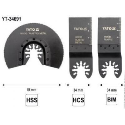 Yato, Sägeblatt, Accessories Set For Multitool Yato, Sägeblatt, Accessories Set For Multitool