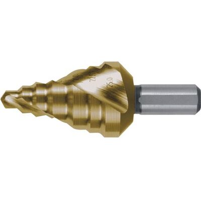 Ruko, Bohrereinsatz, Step drill HSS-TiN Ø6.0-25.0mm (6-25 mm) Ruko, Bohrereinsatz, Step drill HSS-TiN Ø6.0-25.0mm (6-25 mm)