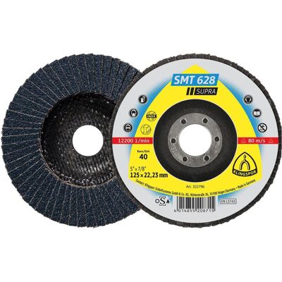 Klingspor SMT628 Gerade Schleifmopteller - 125mm Körnung 80 Klingspor SMT628 Gerade Schleifmopteller - 125mm Körnung 80