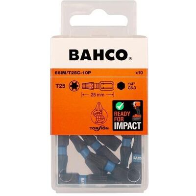 Irimo, Bits, 1/4" Torsion Bits für TORX T25 Schrauben 25 mm – 10 Stk. pro Blisterpackung Irimo, Bits, 1/4" Torsion Bits für TORX T25 Schrauben 25 mm – 10 Stk. pro Blisterpackung