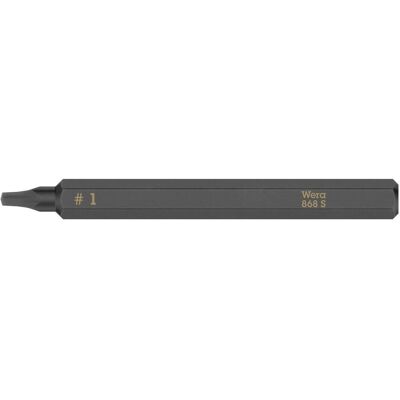 Wera, Bits, 868 S # 1 x 70 mm (Innenvierkant) Wera, Bits, 868 S # 1 x 70 mm (Innenvierkant)