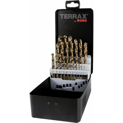 Ruko, Bohrereinsatz, 25-piece drill set Terrax HSS Co (1 mm, 13 mm) Ruko, Bohrereinsatz, 25-piece drill set Terrax HSS Co (1 mm, 13 mm)