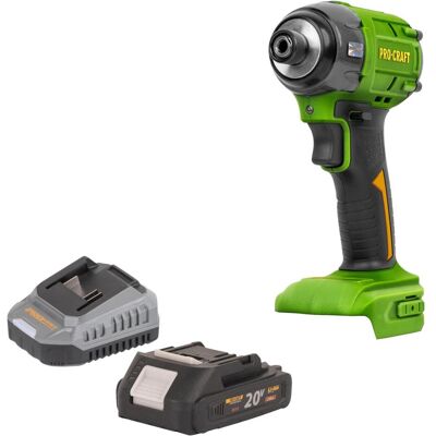 Procraft, Bohrmaschine + Akkuschrauber, PS22bb Akku Schlagschrauber 20 V 230 Nm 1/2" Brushless + 1x Akku 2,0 Ah + Ladegerät (Schlagschrauber) Procraft, Bohrmaschine + Akkuschrauber, PS22bb Akku Schlagschrauber 20 V 230 Nm 1/2" Brushless + 1x Akku 2,0 Ah + Ladegerät (Schlagschrauber)