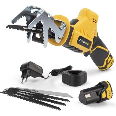 Powerplus, Säbelsäge, recipo SAW POWX0398 - 12V - mit 2 Batterien 12 V und Ladegerät, 5 ACC.(Powx0398) Powerplus, Säbelsäge, recipo SAW POWX0398 - 12V - mit 2 Batterien 12 V und Ladegerät, 5 ACC.(Powx0398)