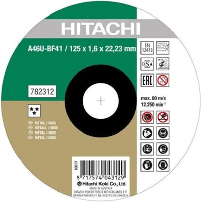 Hikoki 125mm Inox Flat Trennscheibe - Stahl & Edelstahl Hikoki 125mm Inox Flat Trennscheibe - Stahl & Edelstahl