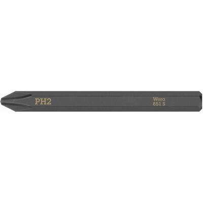 Wera, Bits, 851 S PH 2 x 70 mm (Kreuz Pozidriv PZ) Wera, Bits, 851 S PH 2 x 70 mm (Kreuz Pozidriv PZ)