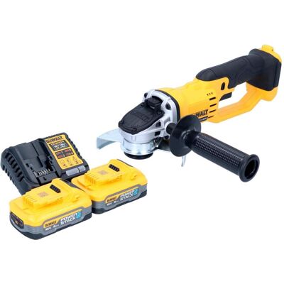 DeWalt, Winkelschleifer, DCG 412 H2 Akku Winkelschleifer 18 V 125 mm + 2x Powerstack Akku 5,0 Ah + Ladegerät (125 mm) DeWalt, Winkelschleifer, DCG 412 H2 Akku Winkelschleifer 18 V 125 mm + 2x Powerstack Akku 5,0 Ah + Ladegerät (125 mm)