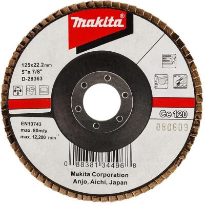 Makita, Schleifmittel, Fächerschleifsch. 125mm 120 (120) Makita, Schleifmittel, Fächerschleifsch. 125mm 120 (120)
