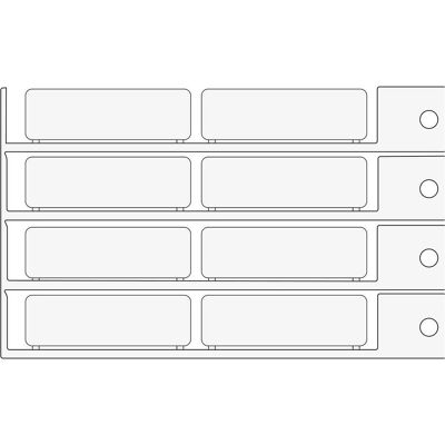 Brady, Zubehör Maschine, Kennzeichnung, weiss, 15 x 49 mm Brady, Zubehör Maschine, Kennzeichnung, weiss, 15 x 49 mm