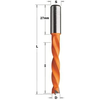 CMT HW D:12x85 S:10x27 Orange Bohrerspitze - Bohrfutter CMT HW D:12x85 S:10x27 Orange Bohrerspitze - Bohrfutter