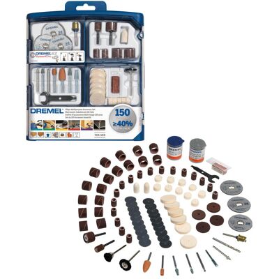 Dremel, Schleifmittel, Mehrzweck-Zubehörset 150 tlg. Dremel, Schleifmittel, Mehrzweck-Zubehörset 150 tlg.