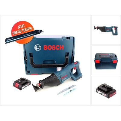 Bosch Professional, Säbelsäge, Gratis Carbide Säbelsägeblatt GSA 18 V-LI Akku Säbelsäge 18 V + 1x Akku 2,0 Ah + L-Boxx Bosch Professional, Säbelsäge, Gratis Carbide Säbelsägeblatt GSA 18 V-LI Akku Säbelsäge 18 V + 1x Akku 2,0 Ah + L-Boxx
