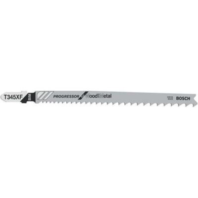 Bosch Professional Zubehör, Sägeblatt, PRO Multi Material thick and thin T345XF Stichsägeblatt, 132 mm, 5-tlg. Bosch Professional Zubehör, Sägeblatt, PRO Multi Material thick and thin T345XF Stichsägeblatt, 132 mm, 5-tlg.