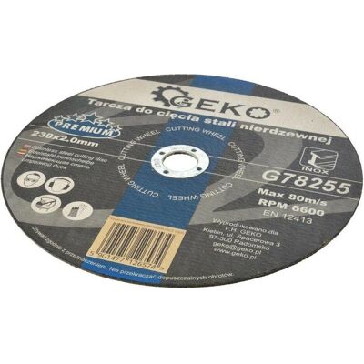 GEKO, Sägeblatt, Trennscheibe zum Trennen von Edelstahl 230x2,0mm GEKO, Sägeblatt, Trennscheibe zum Trennen von Edelstahl 230x2,0mm