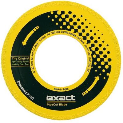Exact, Sägeblatt, Sägeblatt DIAMOND X140 für SML, Guss und duktile Rohre Exact, Sägeblatt, Sägeblatt DIAMOND X140 für SML, Guss und duktile Rohre