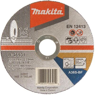 Makita, Schleifmittel, CUTTING DISC 125X1.6MM B-4693 (36) Makita, Schleifmittel, CUTTING DISC 125X1.6MM B-4693 (36)