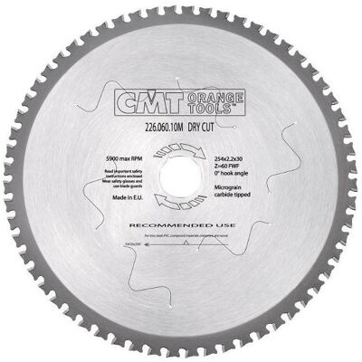 CMT, Sägeblatt, 226.048.07 Sägeblatt für Metall und harte Materialien 184 x 15,87 x 48T CMT, Sägeblatt, 226.048.07 Sägeblatt für Metall und harte Materialien 184 x 15,87 x 48T
