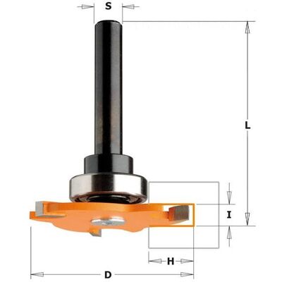 CMT, Fräser, 923.340.11A 4 mm Scheibenfräser mit Lager + Spindel ohne Kontermutter 8 mm-Schaft CMT, Fräser, 923.340.11A 4 mm Scheibenfräser mit Lager + Spindel ohne Kontermutter 8 mm-Schaft