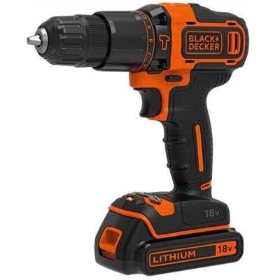 Black & Decker Bohrmaschine + Akkuschrauber, BDCHD18KB drill 18 V 2 x 1.5 Ah battery (Bohrmaschine) Black & Decker Bohrmaschine + Akkuschrauber, BDCHD18KB drill 18 V 2 x 1.5 Ah battery (Bohrmaschine)