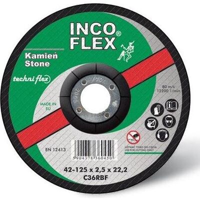 Incoflex, Sägeblatt, TARCZA DO CIĘCIA KAMIENIA 125*2,5 Incoflex, Sägeblatt, TARCZA DO CIĘCIA KAMIENIA 125*2,5