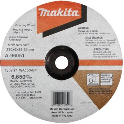 Makita, Sägeblatt, DEPRESSED CENT GRIND WHEEL 230X6 RST (E) Makita, Sägeblatt, DEPRESSED CENT GRIND WHEEL 230X6 RST (E)