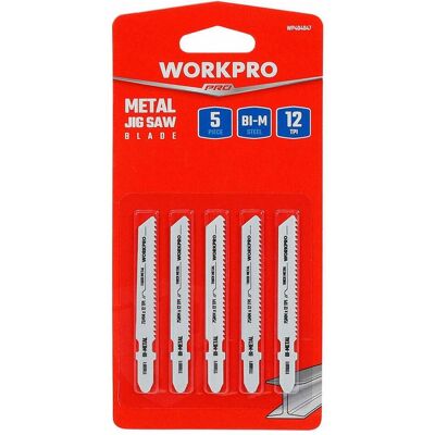 Workpro, Sägeblatt, Sägeblatt T118BF Laubsäge Metall (5 Stück) Workpro, Sägeblatt, Sägeblatt T118BF Laubsäge Metall (5 Stück)