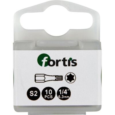 Magni, Bits, FORTIS Bit 1/4' DIN3126 C6,3 TX10x 25mm Torsion 10Stk. Magni, Bits, FORTIS Bit 1/4' DIN3126 C6,3 TX10x 25mm Torsion 10Stk.