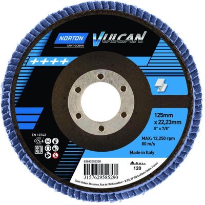 Symantec Norton Clipper, Schleifmittel, Flap diskas FLD FDTF 125x22 R842 NOR P120 VULNZ EU (120) Symantec Norton Clipper, Schleifmittel, Flap diskas FLD FDTF 125x22 R842 NOR P120 VULNZ EU (120)