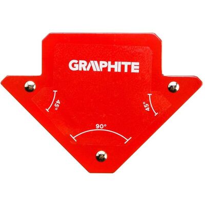 Graphite, Schweissgerät Zubehör, Magnetwinkel für Schweissanwendungen 82 x 120 x 13 mm, Tragkraft 11,4 kg Graphite, Schweissgerät Zubehör, Magnetwinkel für Schweissanwendungen 82 x 120 x 13 mm, Tragkraft 11,4 kg