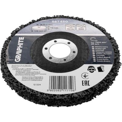 Graphite, Schleifmittel, Schleifmittel aus Vliesstoff 125 x 14 x 22,2 mm Graphite, Schleifmittel, Schleifmittel aus Vliesstoff 125 x 14 x 22,2 mm