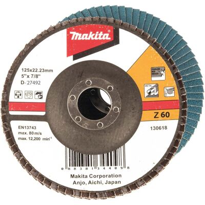 Makita, Schleifmittel, Fächerschleifsch. 125mm Z60 (Z60) Makita, Schleifmittel, Fächerschleifsch. 125mm Z60 (Z60)