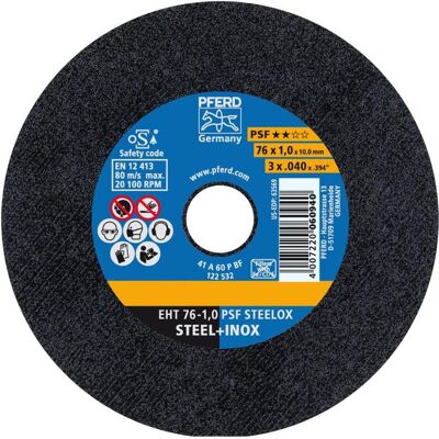 Pferd, Sägeblatt, Trennscheibe gerade EHT 76 1,0 PSF STEELOX/10,0 Pferd, Sägeblatt, Trennscheibe gerade EHT 76 1,0 PSF STEELOX/10,0