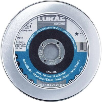 Lukas, Sägeblatt, LUKAS-ERZETT T41 125 AT002672V9807010 Trennscheiben-Set 125 mm 10 St. Lukas, Sägeblatt, LUKAS-ERZETT T41 125 AT002672V9807010 Trennscheiben-Set 125 mm 10 St.