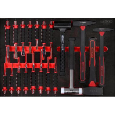 Ks Tools - Hammer- und Meißelsatz - Öl- und Chemikalienbeständig - 20 Stück Ks Tools - Hammer- und Meißelsatz - Öl- und Chemikalienbeständig - 20 Stück