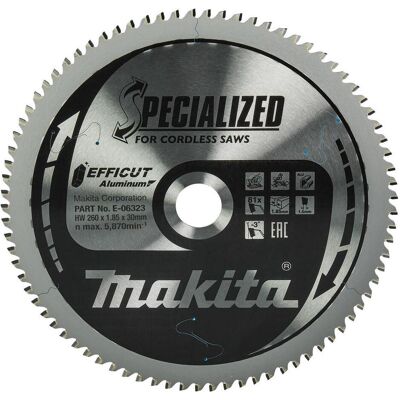 Makita, Sägeblatt, Sägeblatt 260x1,5x30, 81Z EFFICUT Makita, Sägeblatt, Sägeblatt 260x1,5x30, 81Z EFFICUT