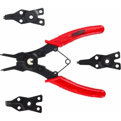 Awtools, Zange, Szczypce Segera 160mm Wewnętrzne I Zewnętrzne Z Wymiennymi Końcówkami 4szt. (160 mm) Awtools, Zange, Szczypce Segera 160mm Wewnętrzne I Zewnętrzne Z Wymiennymi Końcówkami 4szt. (160 mm)
