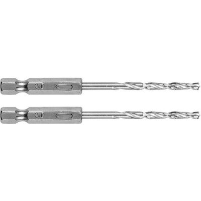 Graphite, Bohrereinsatz, Sechskant-Metallbohrer 3,0 mm, 2 Stück. (3.0 Millimeter) Graphite, Bohrereinsatz, Sechskant-Metallbohrer 3,0 mm, 2 Stück. (3.0 Millimeter)