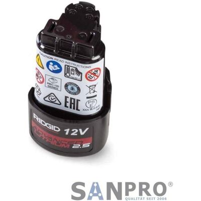 Ridgid, Werkzeugakku + Ladegerät, Li-Ion Akku 12V / 2,5 Ah für Kompakt + Viega Picco Pressmaschinen (12 V) Ridgid, Werkzeugakku + Ladegerät, Li-Ion Akku 12V / 2,5 Ah für Kompakt + Viega Picco Pressmaschinen (12 V)