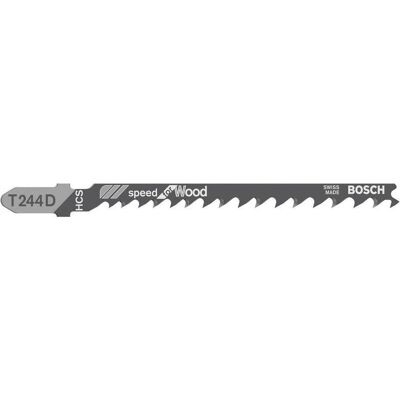 Bosch T 244 D Hochkohlenstoffstahl Sägeblatt - Kurvenschnitt 5-50mm Bosch T 244 D Hochkohlenstoffstahl Sägeblatt - Kurvenschnitt 5-50mm