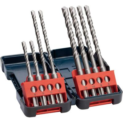 Bosch Professional Zubehör, Bohrereinsatz, Hammerbohrerset SDS plus-3, 8-tlg., Tough Box, 6–10 mm (10 mm, 6 mm, 8 mm) Bosch Professional Zubehör, Bohrereinsatz, Hammerbohrerset SDS plus-3, 8-tlg., Tough Box, 6–10 mm (10 mm, 6 mm, 8 mm)