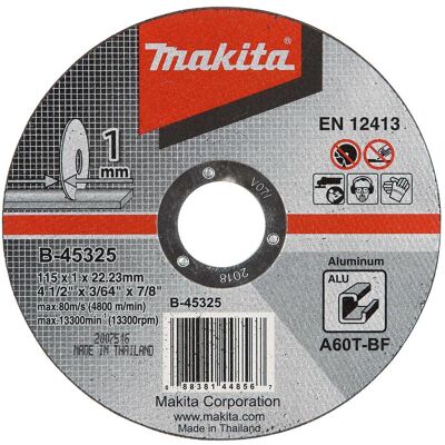 Makita, Sägeblatt, Trennscheibe 115x1mm Alu Makita, Sägeblatt, Trennscheibe 115x1mm Alu