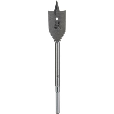 Bosch Zubehör, Bohrereinsatz, Flachfräsbohrer, Sechskant D= 25,0 mm L= 160 mm (25 mm) Bosch Zubehör, Bohrereinsatz, Flachfräsbohrer, Sechskant D= 25,0 mm L= 160 mm (25 mm)
