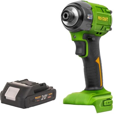 Procraft, Bohrmaschine + Akkuschrauber, PS22bb Akku Schlagschrauber 20 V 230 Nm 1/2" Brushless + 1x Akku 2,0 Ah - ohne Ladegerät (Schlagschrauber) Procraft, Bohrmaschine + Akkuschrauber, PS22bb Akku Schlagschrauber 20 V 230 Nm 1/2" Brushless + 1x Akku 2,0 Ah - ohne Ladegerät (Schlagschrauber)
