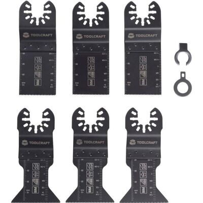 Toolcraft, Sägeblatt, TO-10283859 Bimetall Multifunktionswerkzeug-Zubehör-Set 6 St. Toolcraft, Sägeblatt, TO-10283859 Bimetall Multifunktionswerkzeug-Zubehör-Set 6 St.